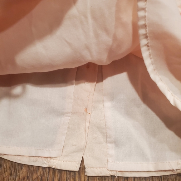 Catherine Malandrino Baby Girl Eyelet Pastel Pink Swiss Dot Top Chambray Shorts - Picture 4 of 13